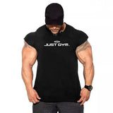 Men Gym Stringer Tank Top Bodybuilding Cotton Sleeveless Workout Vest Fitness Singlet