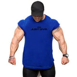 Men Gym Stringer Tank Top Bodybuilding Cotton Sleeveless Workout Vest Fitness Singlet