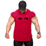 Men Gym Stringer Tank Top Bodybuilding Cotton Sleeveless Workout Vest Fitness Singlet