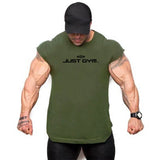 Men Gym Stringer Tank Top Bodybuilding Cotton Sleeveless Workout Vest Fitness Singlet