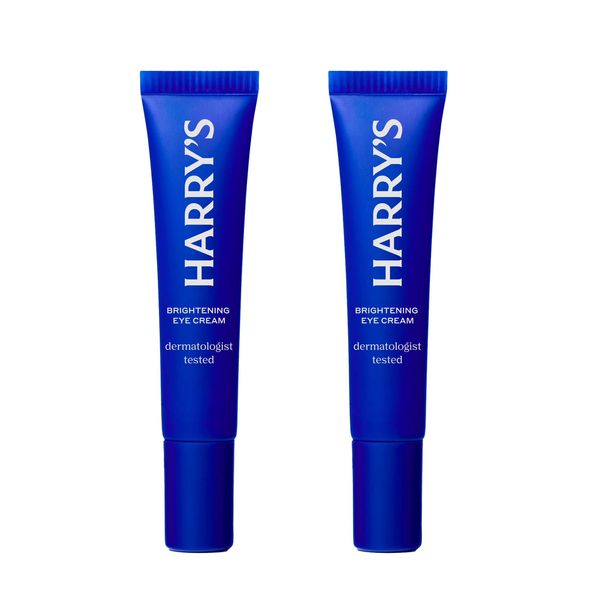 Pack of two 0.5 Fl Oz tubes of Harry's Brightening Under Eye Cream for dark circles and daily eye care.
