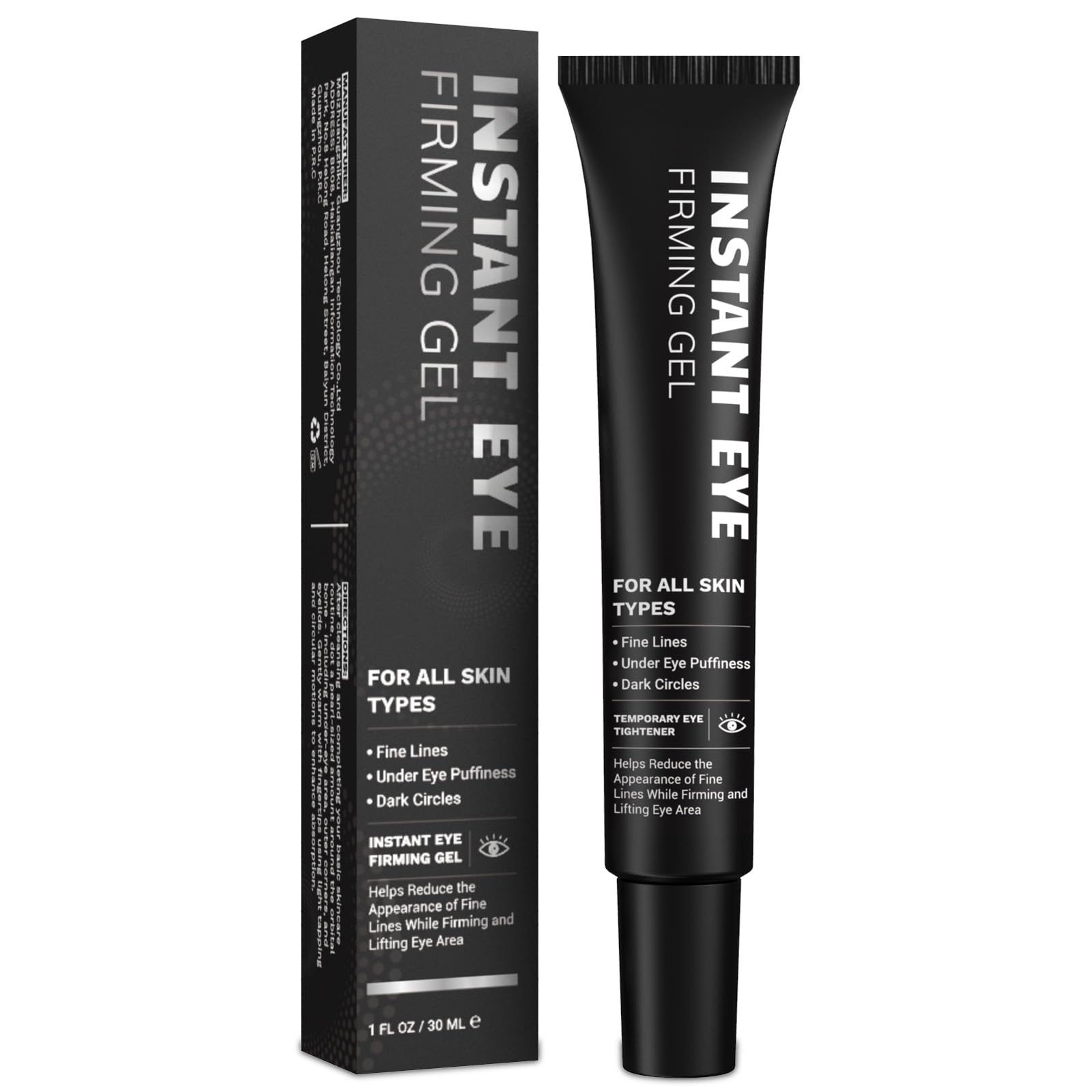 1 Fl Oz bottle of Instant Firming Eye Cream, a rapid-action treatment for tightening under-eye bags and reducing puffiness.