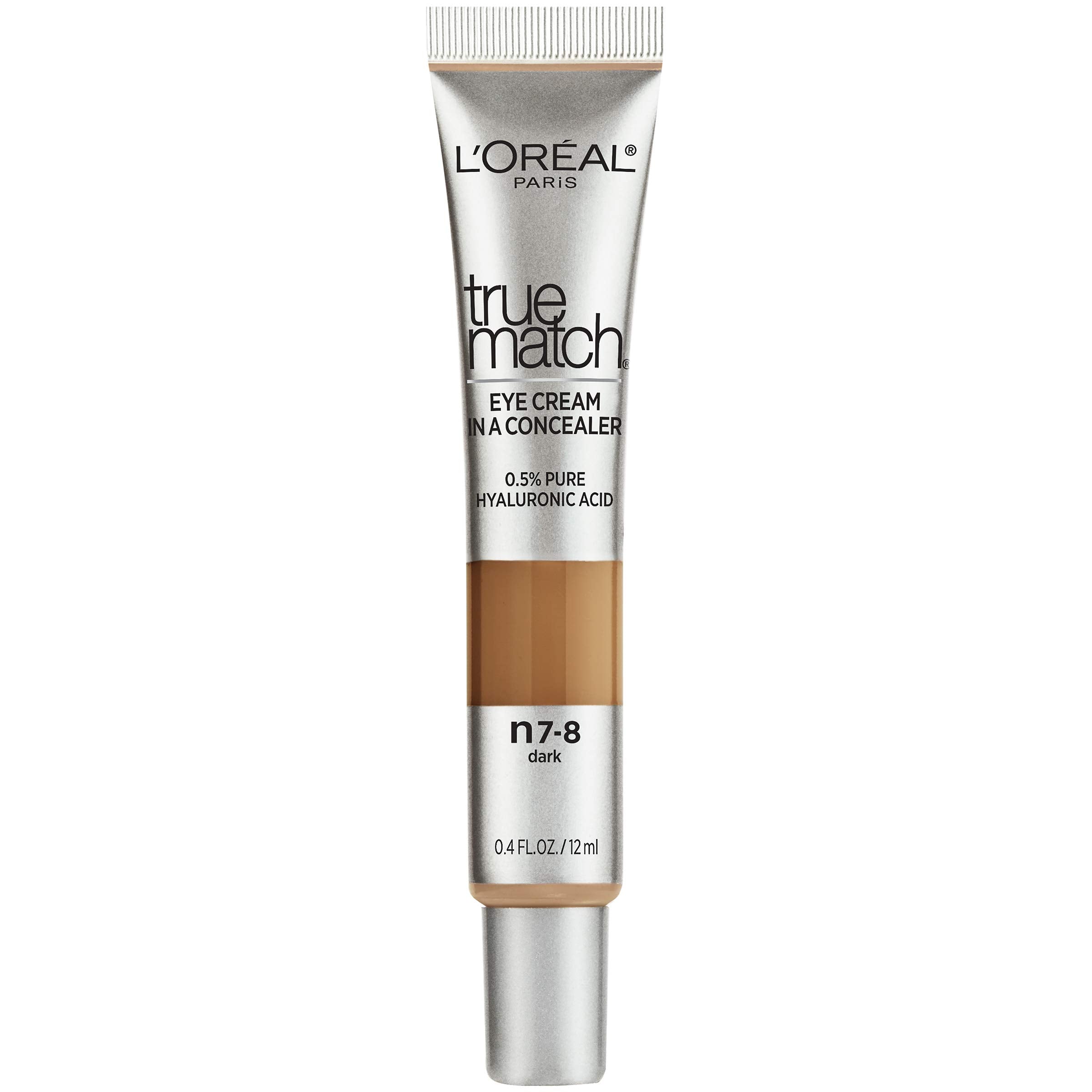 L’Oréal Paris True Match Eye Cream in a Concealer - Shade Dark N7-8 Neutral for Deep Skin Tones