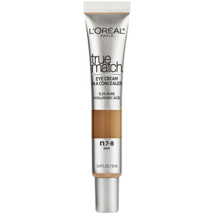 L’Oréal Paris True Match Eye Cream in a Concealer - Shade Dark N7-8 Neutral for Deep Skin Tones