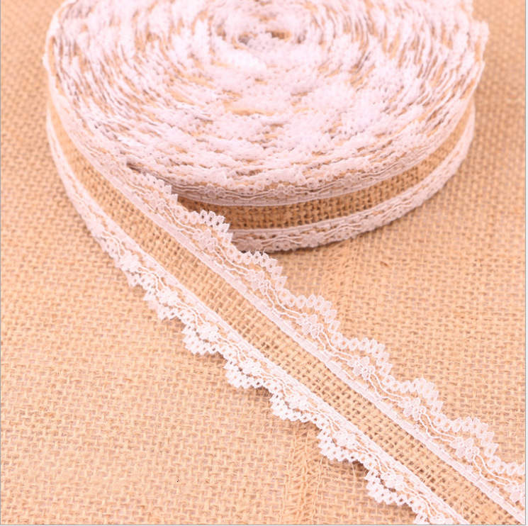 linen lace trim roll diy craft ribbon wedding christmas decoration rustic