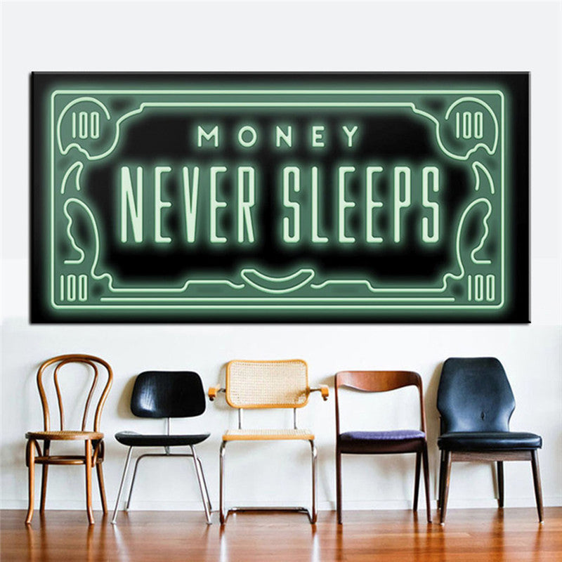 modern canvas wall art frameless typography poster minimalist home decor