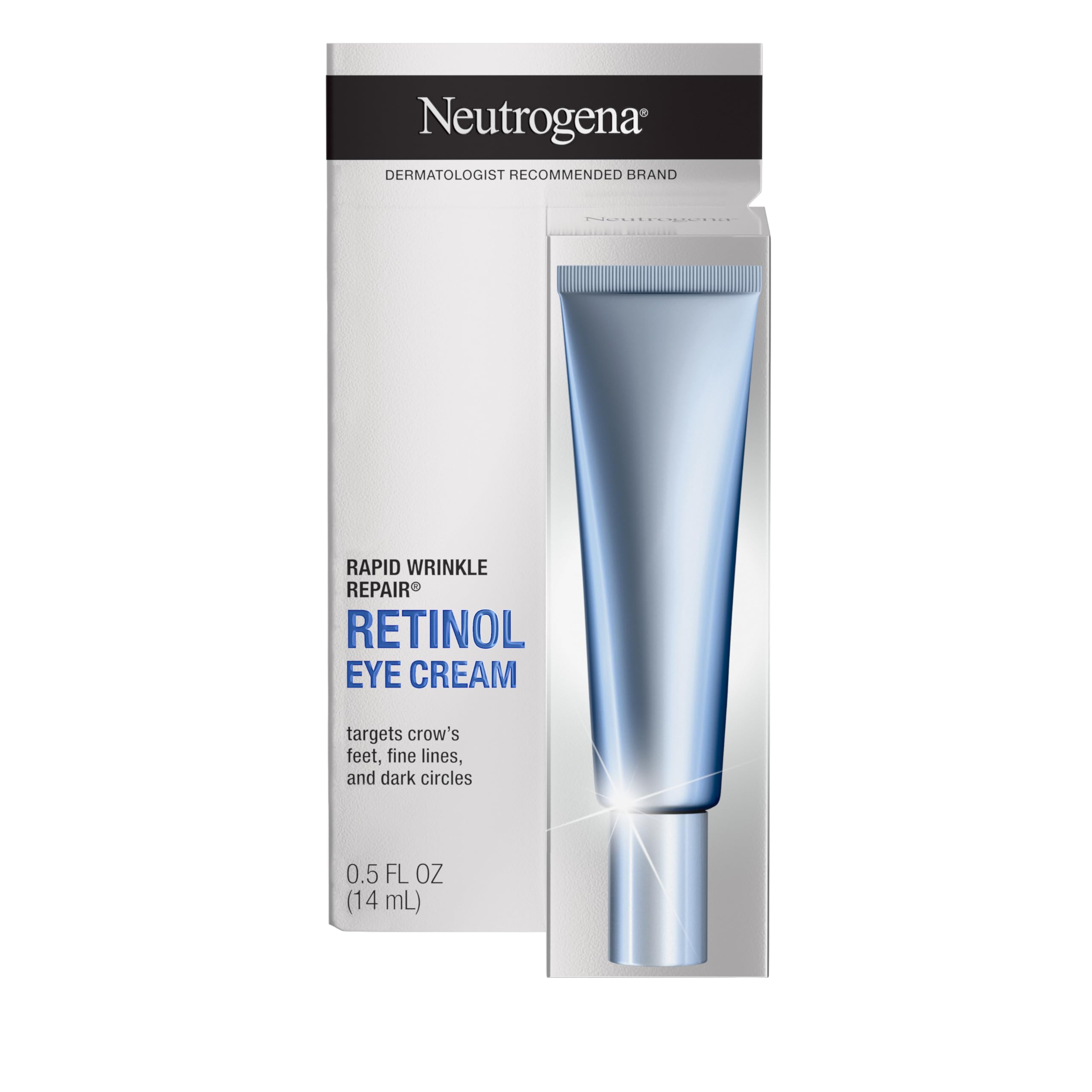 Neutrogena Rapid Wrinkle Repair Retinol Eye Cream 0.5 fl. oz Tube - Fast Acting Anti-Aging Eye Treatment