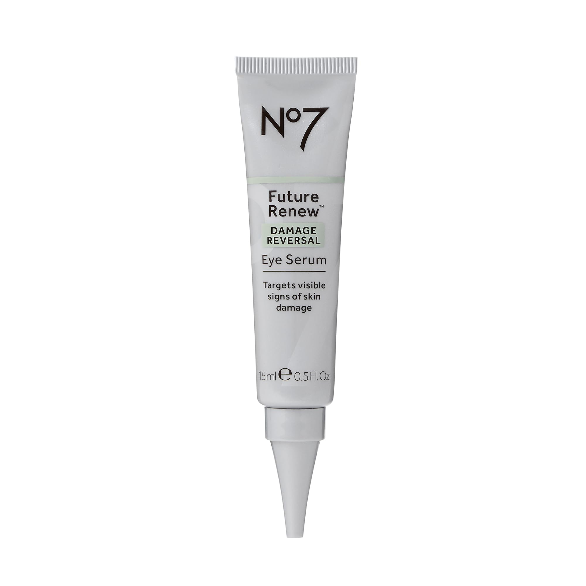 No7 Future Renew Damage Reversal Eye Serum 15ml tube for repairing sun damage and eye wrinkles.