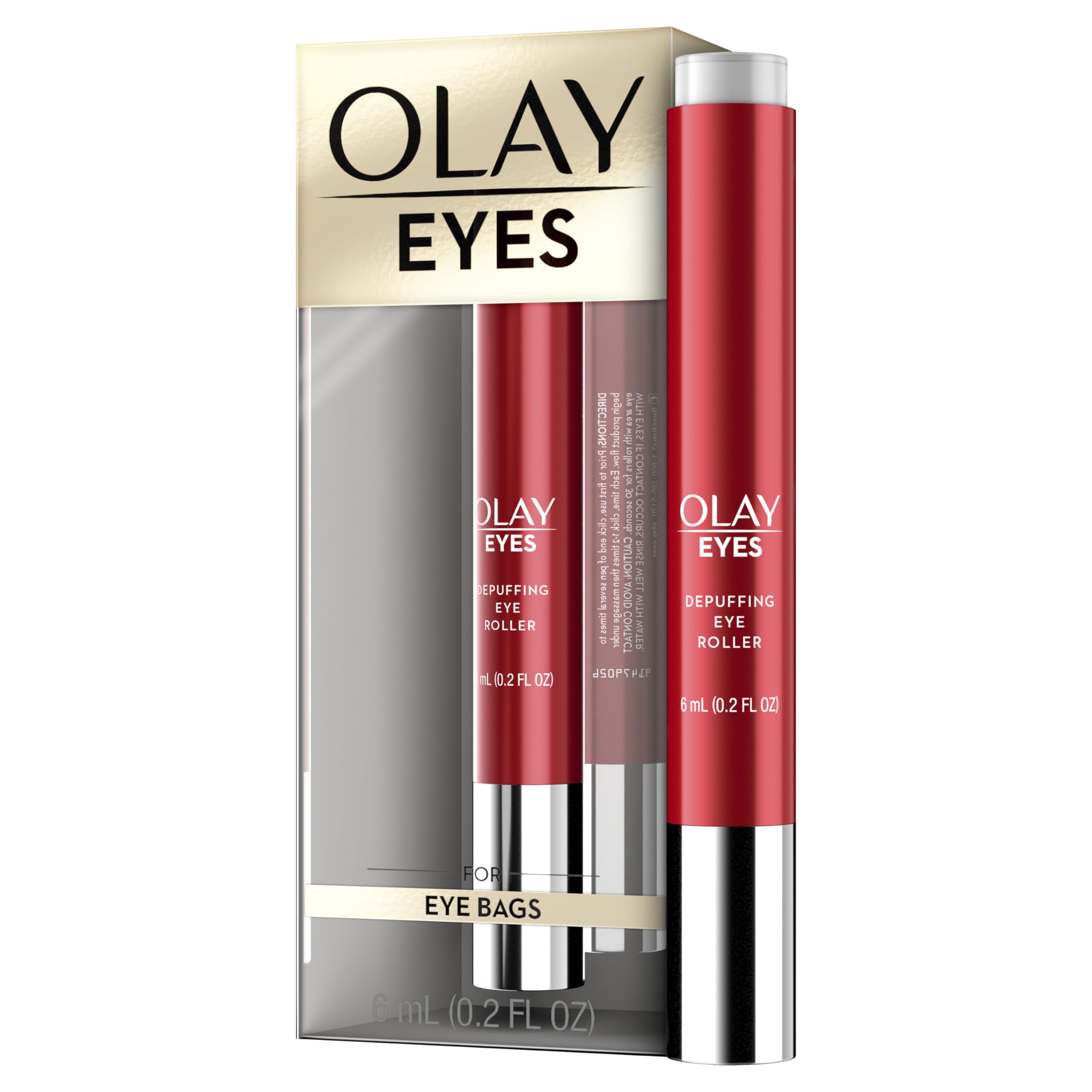 Olay Eyes depuffing eye roller with vitamin E for puffy eyes and tired under eye treatment 0.2 fl oz