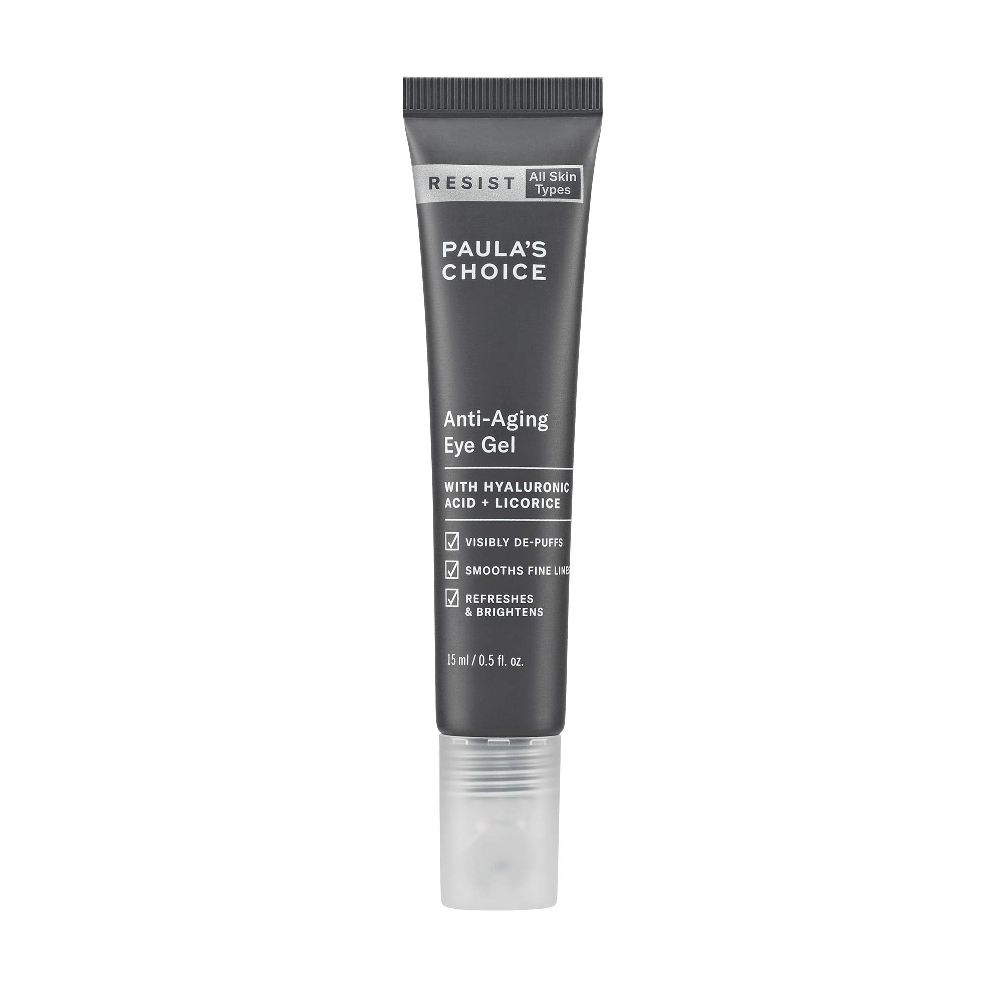 Paula's Choice RESIST Anti-Aging Eye Gel Tube with Cooling Metal Applicator for Puffy Eyes and Wrinkles