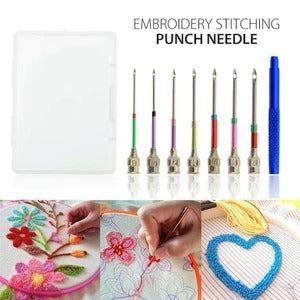 punch needle embroidery tool alloy needle kit for diy sewing crafts
