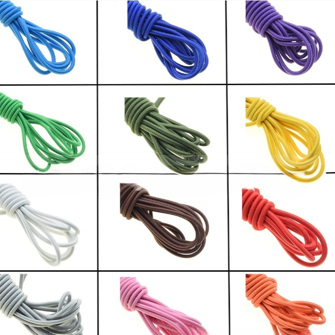 round elastic cord 3mm drawstring rope durable sewing elastic string diy