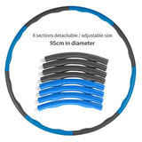 Adjustable Hula Hoop Fitness Ring Foam Padded Detachable Exercise Hoop for Adults