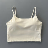 Women Straps Camisole Fitness Yoga Top Quick Dry Sports Bra Crop Vest Workout Tank