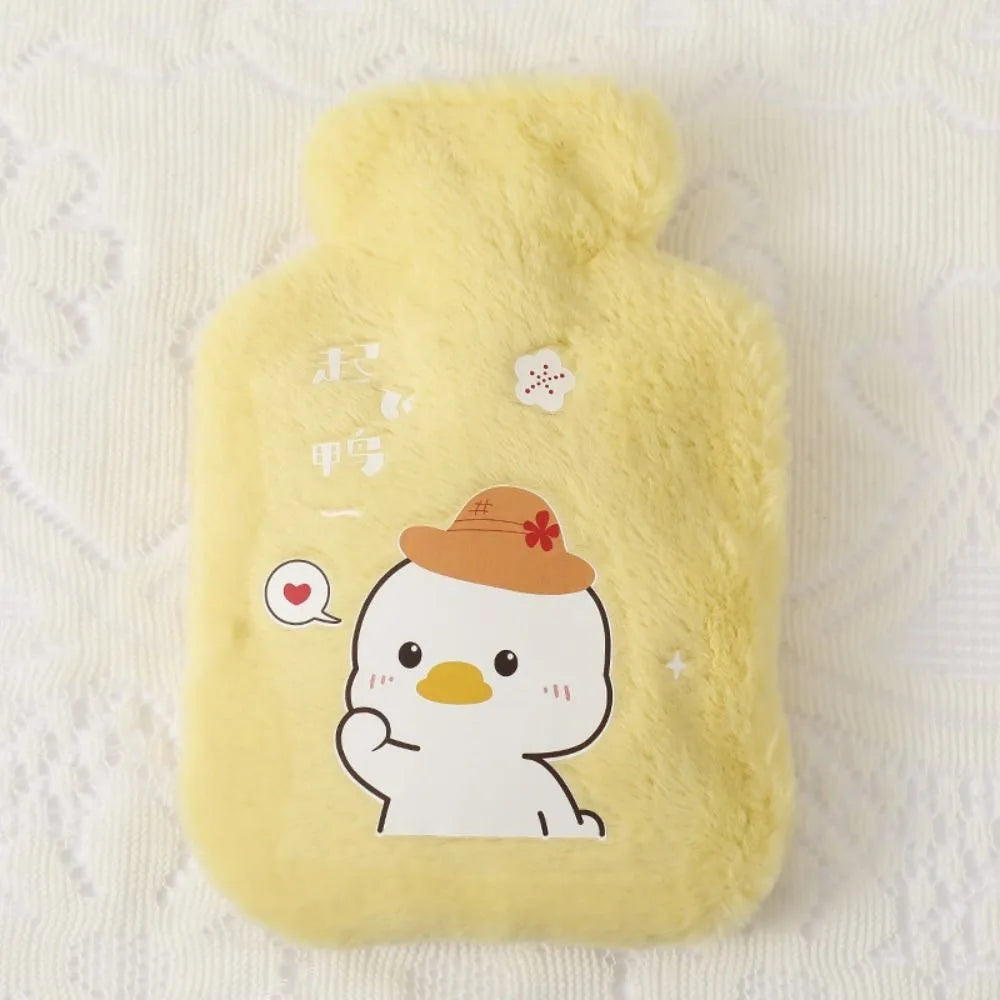 Plush Hot Water Bottle 250ml/500ml/1000ml – Reusable Leak-Resistant Heat Bag for Hand & Body Warmth