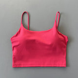 Women Straps Camisole Fitness Yoga Top Quick Dry Sports Bra Crop Vest Workout Tank