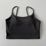 Women Straps Camisole Fitness Yoga Top Quick Dry Sports Bra Crop Vest Workout Tank