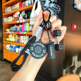 Detachable Barbell Plates Keychain Fitness Dumbbell Pendant Creative Gym Keyring