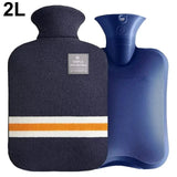 Hot Water Bottle 1L 2L Knitted Cover Leakproof Pain Relief Warmer