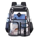 Transparent PVC Waterproof Backpack Large Capacity Fitness Sports School Backpack Outdoor Gym Bag
