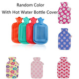 Portable Rubber Hot Water Bottle Leakproof Hand Warmer Random Color