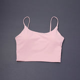 Women Straps Camisole Fitness Yoga Top Quick Dry Sports Bra Crop Vest Workout Tank