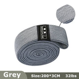 200cm Fabric Resistance Bands Set for Yoga Pilates Stretching Glutes Leg Training