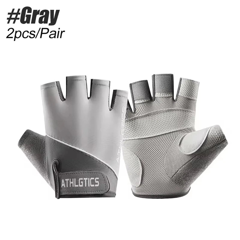 Half Finger Fitness Gloves Men Women Anti Slip Breathable Gym Training Cycling Workout Gloves