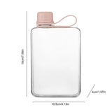 Flat Pocket Water Bottle 500ml – Slim Leakproof Tritan Flask for Travel, Sports & Daily Hydration