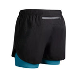 Men’s 2-in-1 Running Shorts Quick Dry Gym Fitness Workout Shorts Summer Sportswear