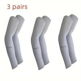 UV Protection Arm Sleeves Breathable Ice Silk Cooling Sleeves for Sports Outdoor