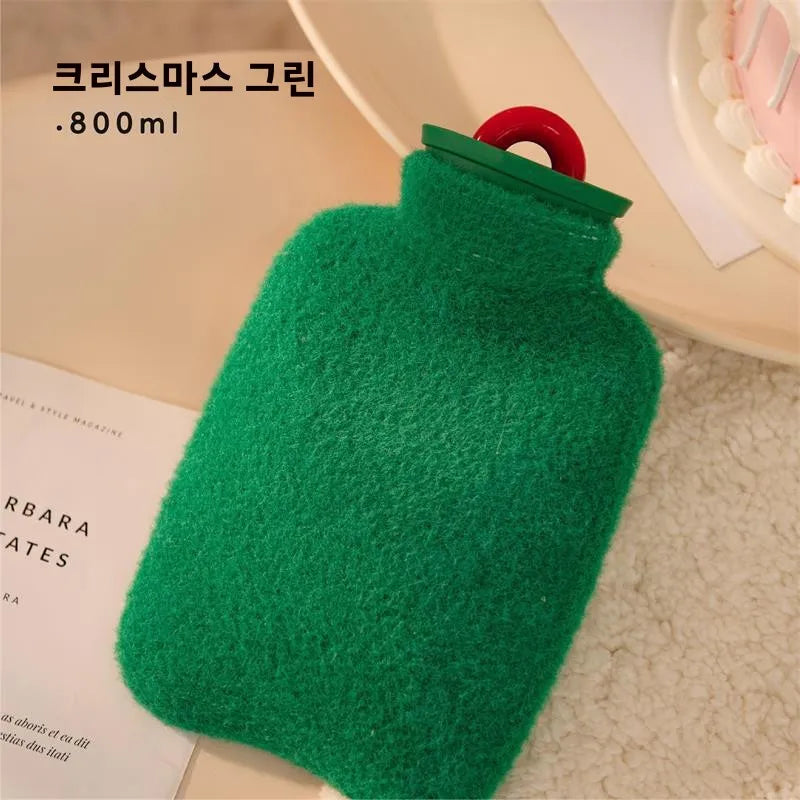 Hot Water Bottle 350ml 800ml Leakproof Hand Warmer Cramps Relief