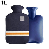 Hot Water Bottle 1L 2L Knitted Cover Leakproof Pain Relief Warmer