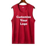 Custom Men Sleeveless Fitness Tank Top Ice Silk Muscle Workout Vest Gym Training Sports Shirt S–4XL