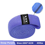 200cm Fabric Resistance Bands Set for Yoga Pilates Stretching Glutes Leg Training