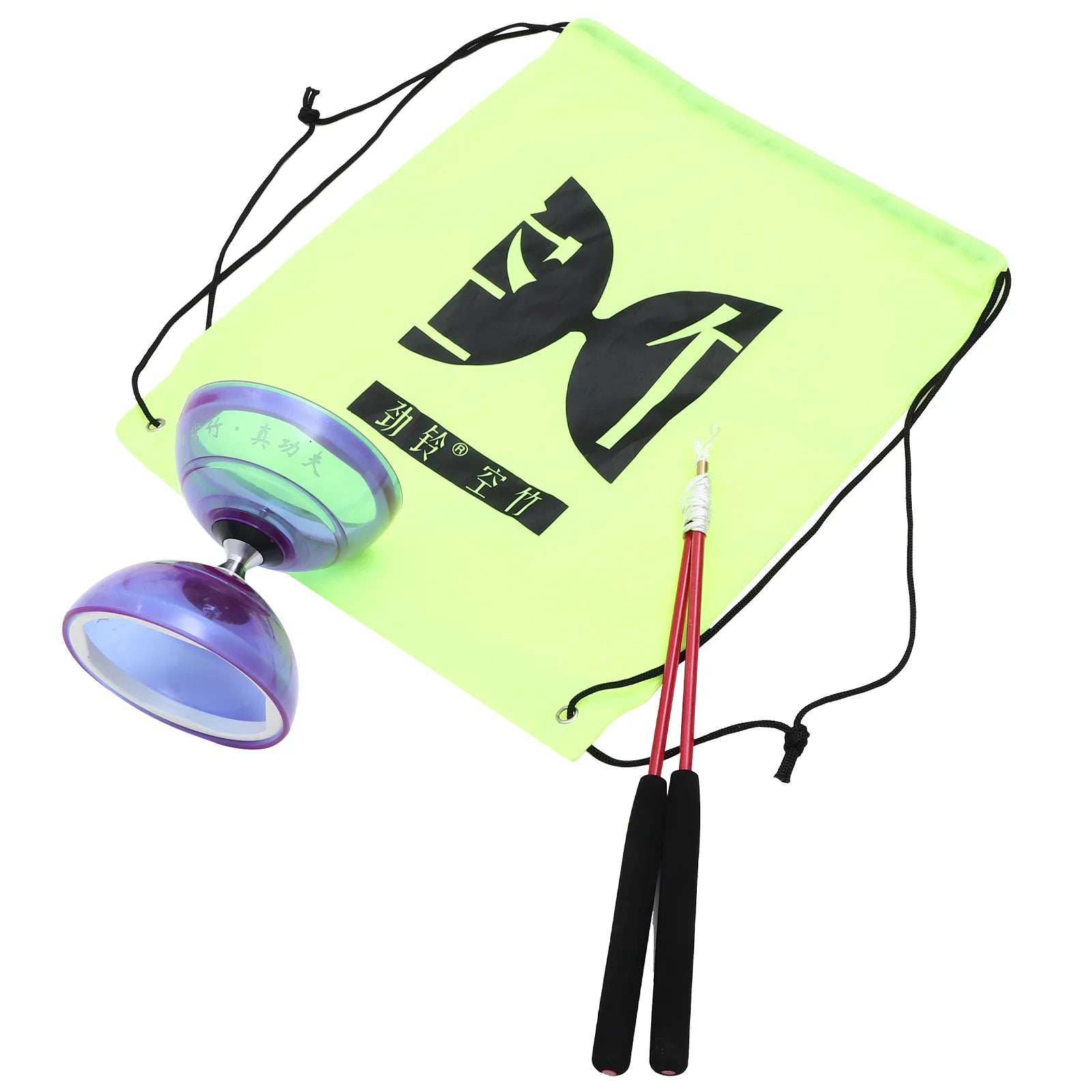 Diabolo Juggling Toy Fitness Equipment Chinese Yoyo Bearing Stunt Kit for Kids & Adults