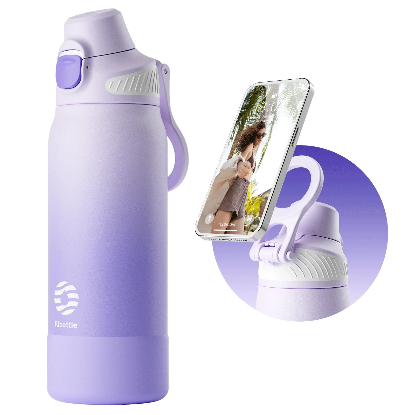 Magnetic Thermal Water Bottle Stainless Steel – Leakproof Vacuum Insulated Flask for Sports, Travel & Camping (600ml/1000ml)