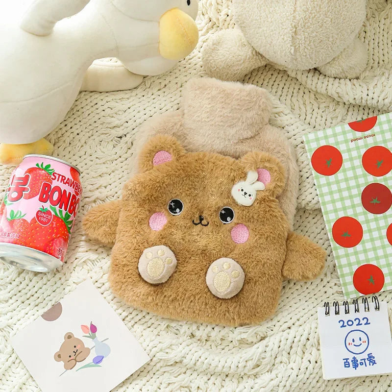 Cute Cartoon Hot Water Bottle 400ml Hand Warmer Portable Pocket Heat