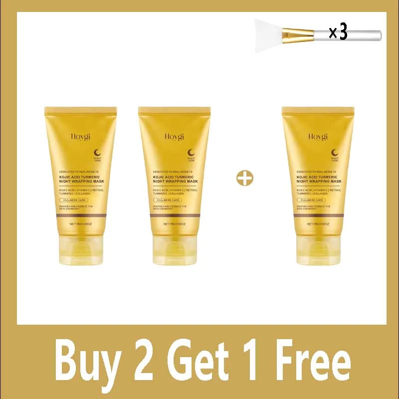 Turmeric Peel-Off Face Mask Hydrating Brightening Overnight Skin Care 75g
