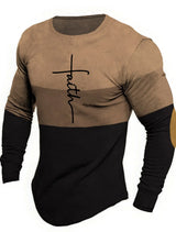 Men 3D Skull Print Long Sleeve T-Shirt O-Neck Halloween Streetwear Fitness Sports Top