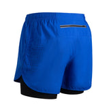 Men’s 2-in-1 Running Shorts Quick Dry Gym Fitness Workout Shorts Summer Sportswear