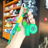 Detachable Barbell Plates Keychain Fitness Dumbbell Pendant Creative Gym Keyring