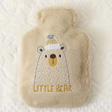 Plush Hot Water Bottle 250ml/500ml/1000ml – Reusable Leak-Resistant Heat Bag for Hand & Body Warmth