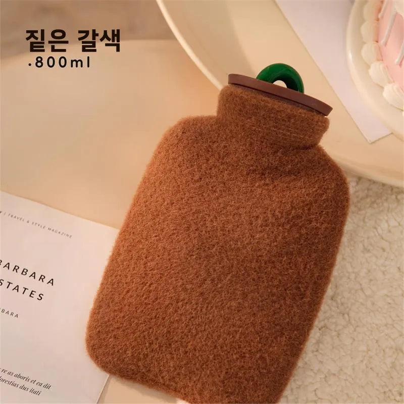 Hot Water Bottle 350ml 800ml Leakproof Hand Warmer Cramps Relief