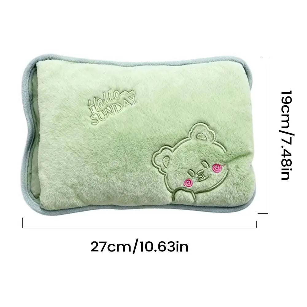Electric Hot Water Bottle Fast Heating Rechargeable Hand Warmer Leakproof
