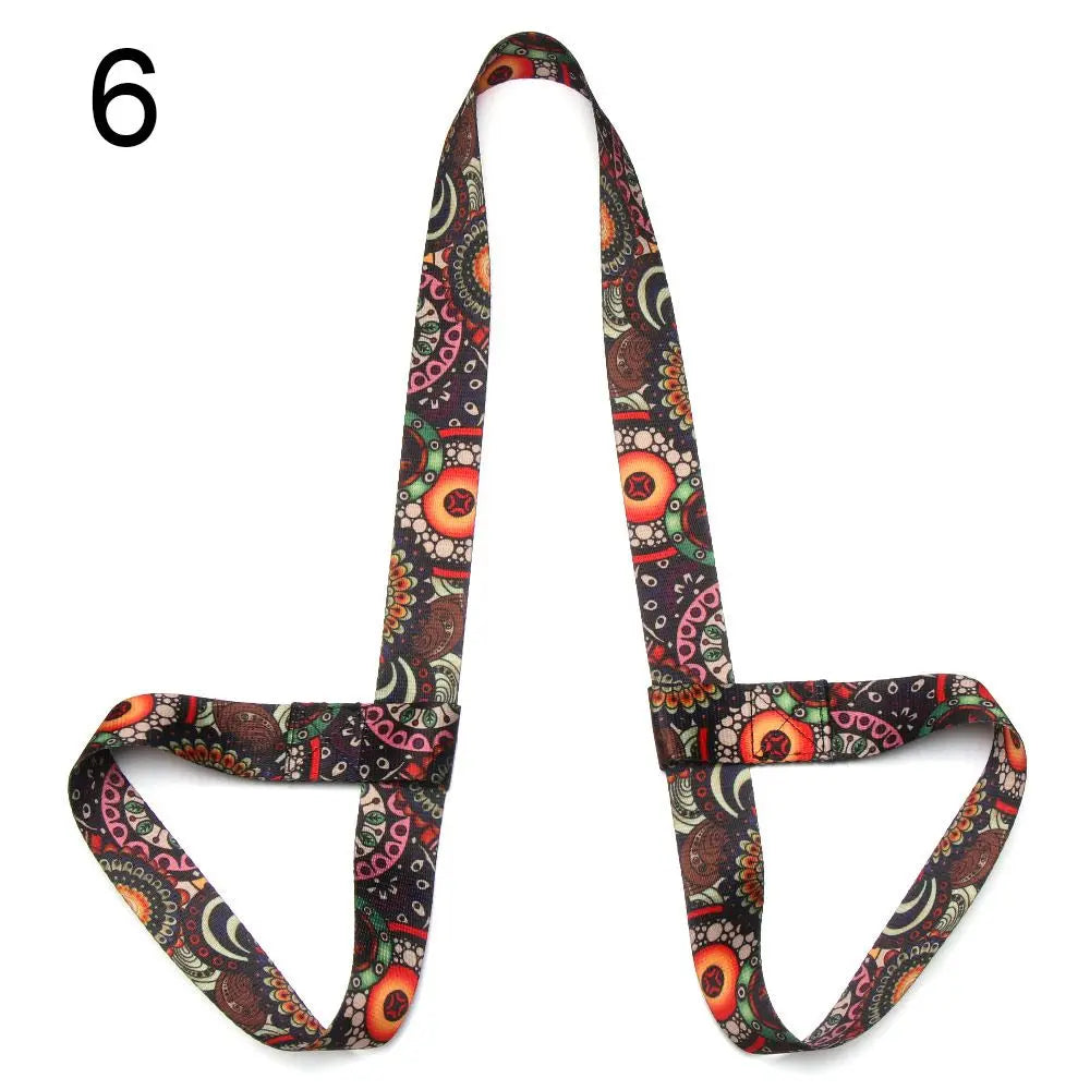 Yoga Mat Strap Adjustable Carry Belt Nylon Fitness Stretch Sling Carrier