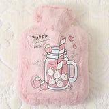 Cute Kawaii Hot Water Bottle 500ml Plush Hand Warmer Portable
