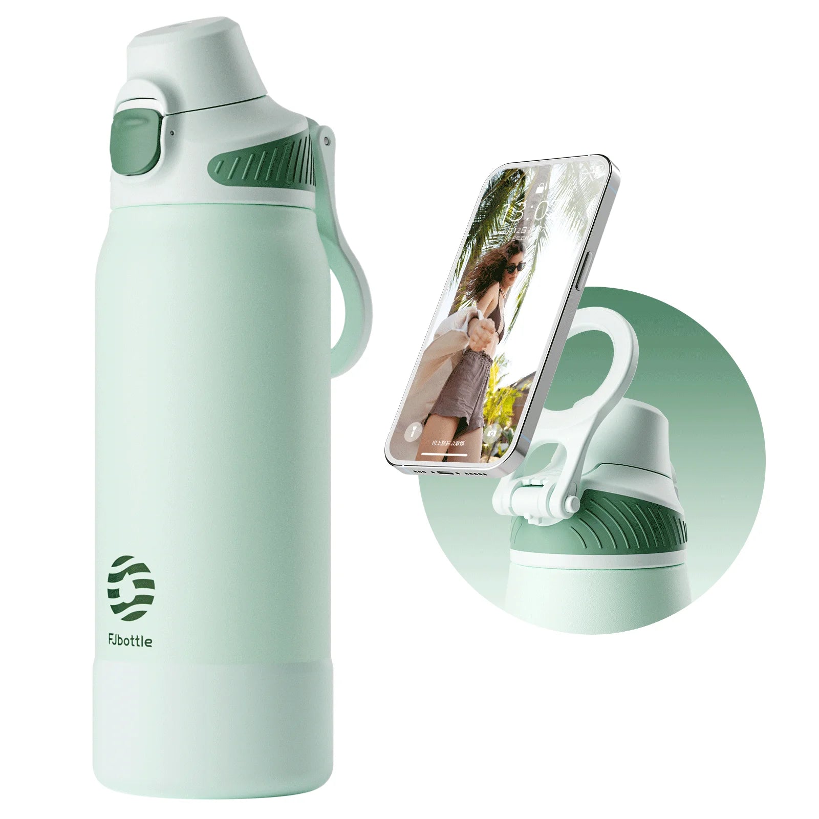 Magnetic Thermal Water Bottle Stainless Steel – Leakproof Vacuum Insulated Flask for Sports, Travel & Camping (600ml/1000ml)
