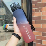 Large Capacity Sports Water Bottle 0.5L 1L Leak Proof Portable Gym Fitness Drinking Bottle