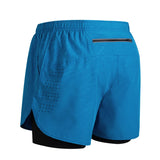 Men’s 2-in-1 Running Shorts Quick Dry Gym Fitness Workout Shorts Summer Sportswear